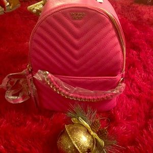 Victoria secret pink hot pink mini backpack